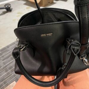 black nine west crossbody purse & wallet